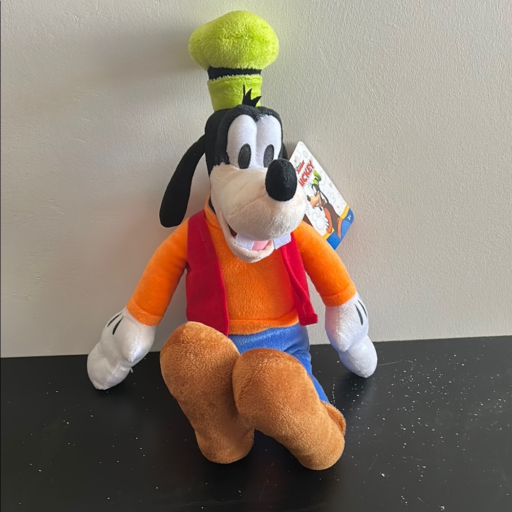 Disney Goofy Plush with Orange and Green Outfit